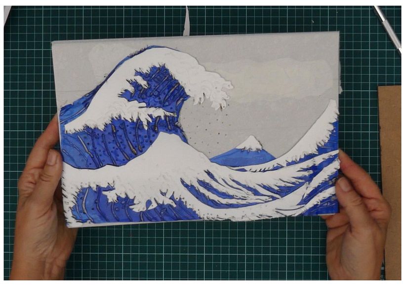 La gran ola reciclada: Kanagawa renace en plástico 3