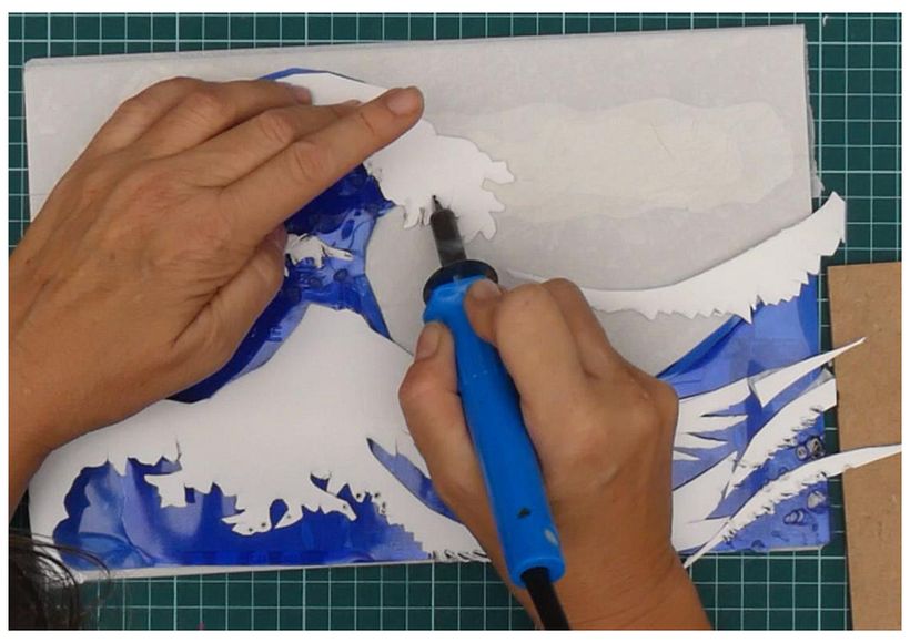 La gran ola reciclada: Kanagawa renace en plástico 1