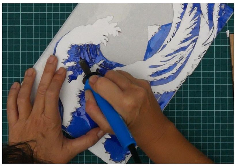 La gran ola reciclada: Kanagawa renace en plástico 2