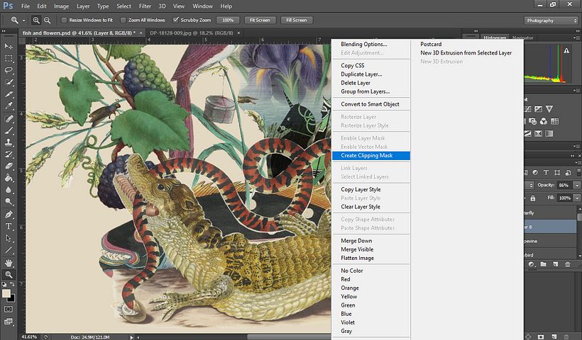 Natura morta con flora e fauna 2