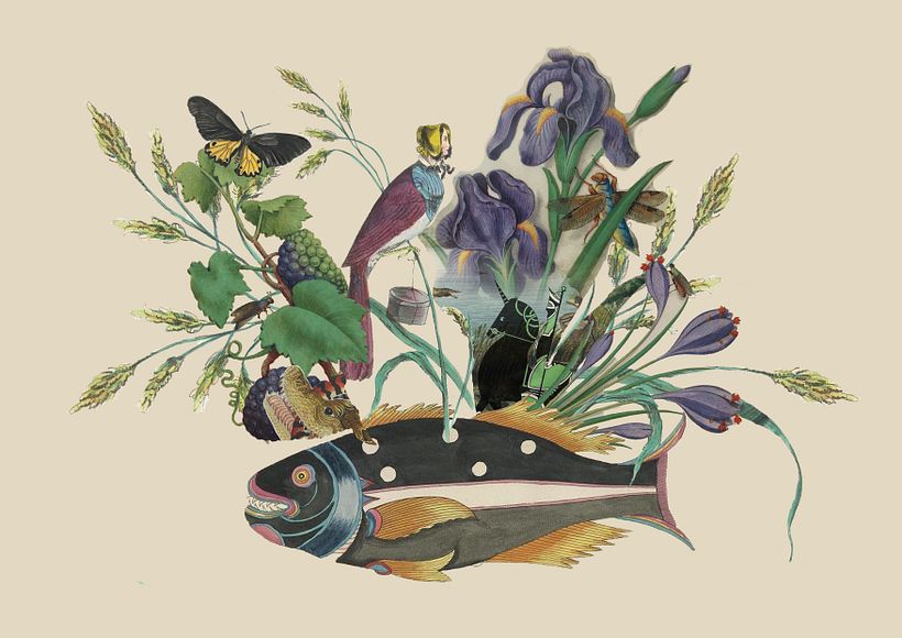 Natura morta con flora e fauna 1