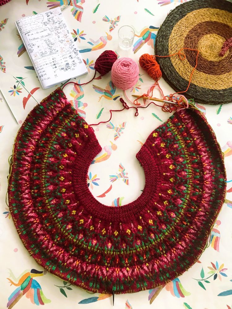 Mi Chaleco Jacquard @claireoobscure 2