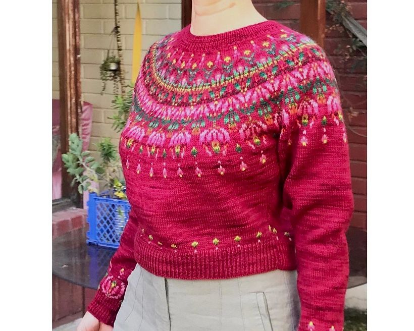 Mi Chaleco Jacquard @claireoobscure 2