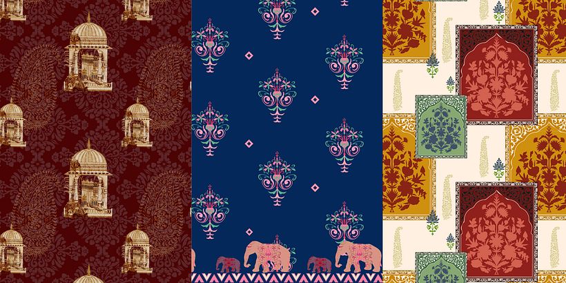 Mughal patterns. 1