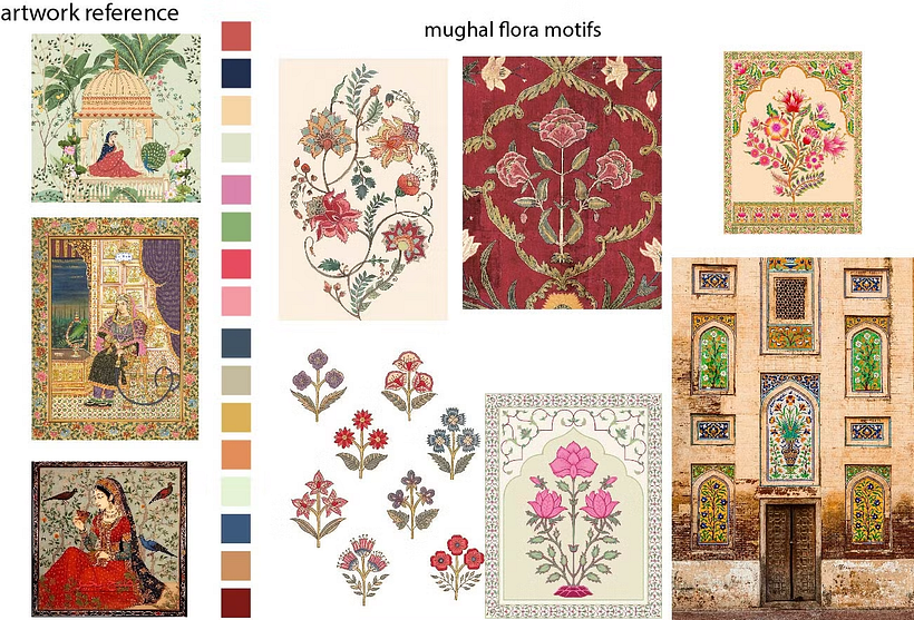 Mughal patterns. 2