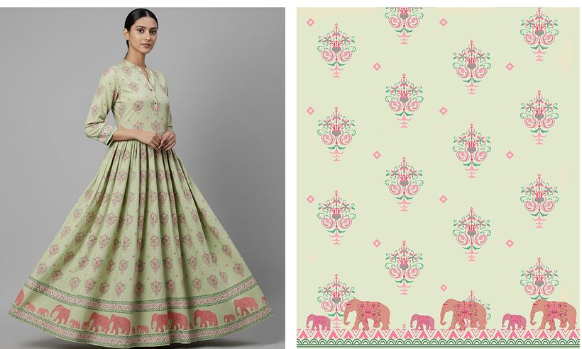 Mughal patterns. 1
