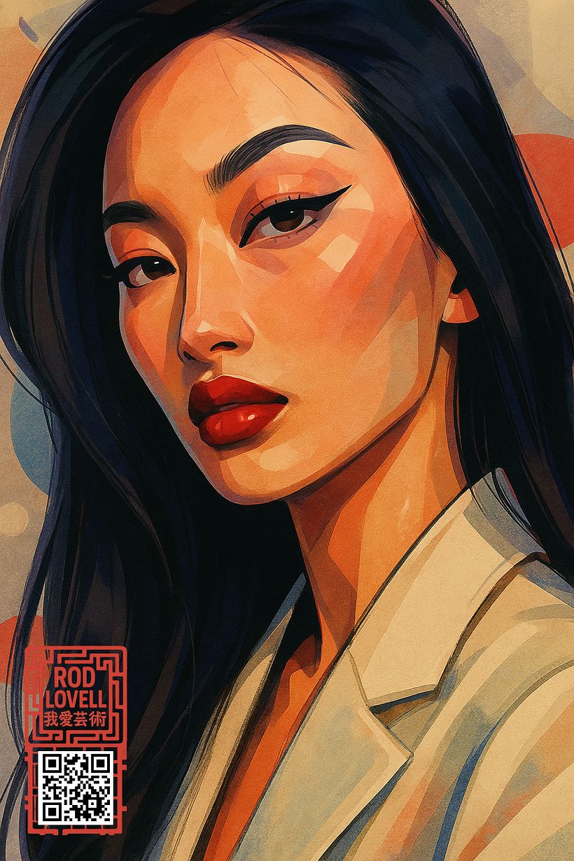 [SORA Post #45] How generative AI works • Daily Portrait Illustrations • Projects on Domestika + Bonus 200+ Free Procreate Brushes • #portraits #brushset #domestika #portraitpaintings #procreatebrushes #freebrushes • by Rod Lovell (2025) 5