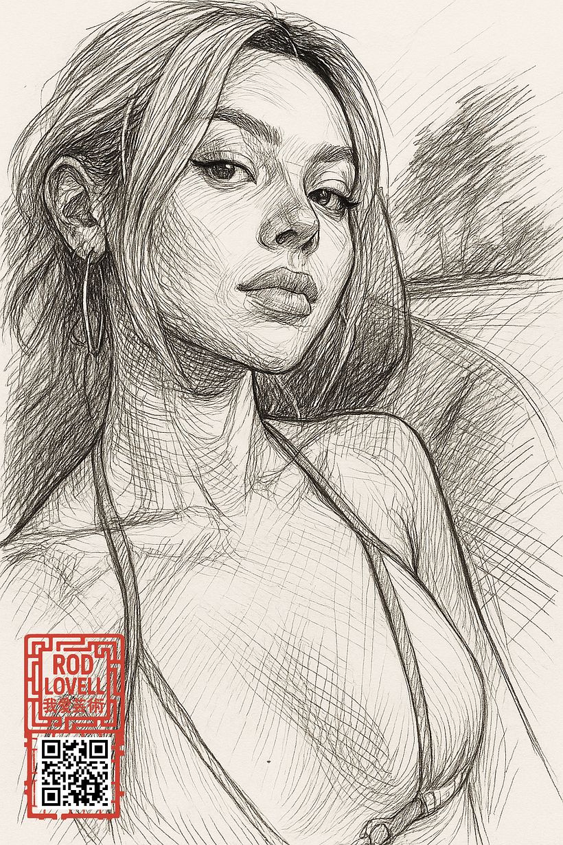 [SORA Post #45] How generative AI works • Daily Portrait Illustrations • Projects on Domestika + Bonus 200+ Free Procreate Brushes • #portraits #brushset #domestika #portraitpaintings #procreatebrushes #freebrushes • by Rod Lovell (2025) 10