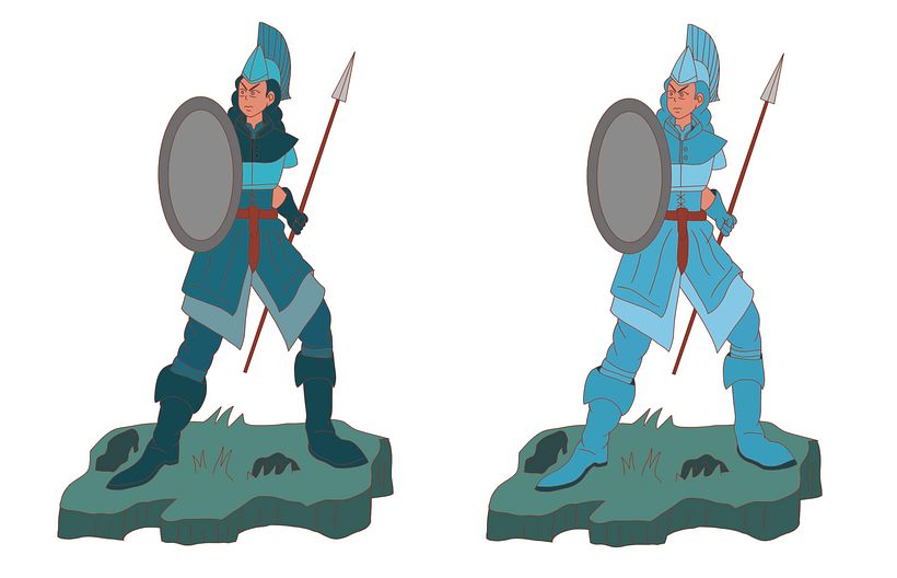 Personaje Cartoon: Minerva la Caballero Turquesa 2