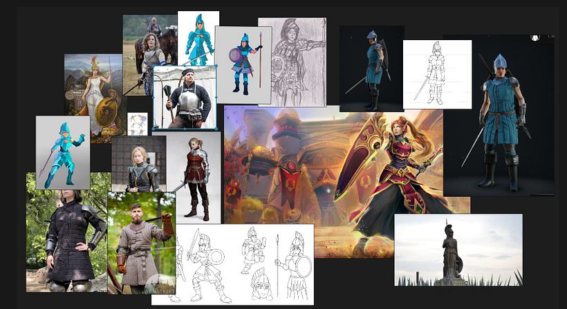 Personaje Cartoon: Minerva la Caballero Turquesa 1