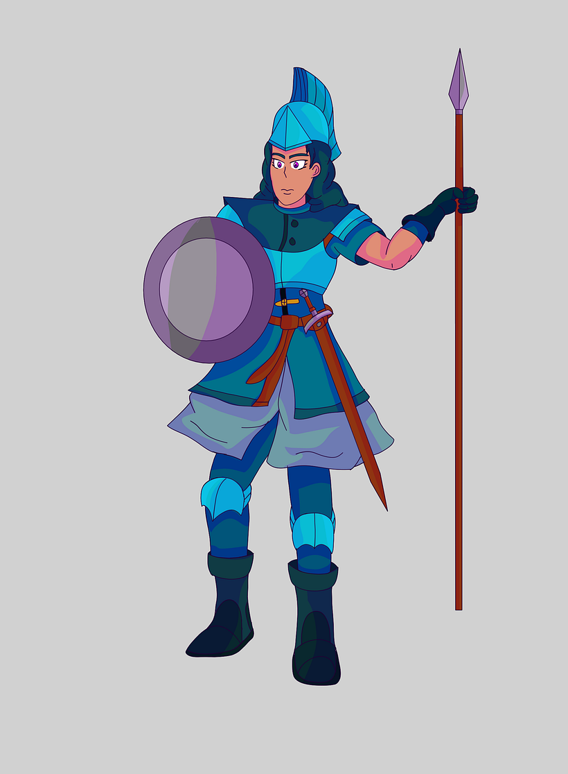 Personaje Cartoon: Minerva la Caballero Turquesa 4