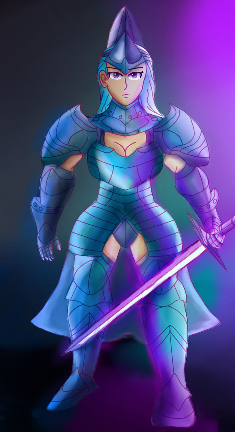 Personaje Cartoon: Minerva la Caballero Turquesa 3