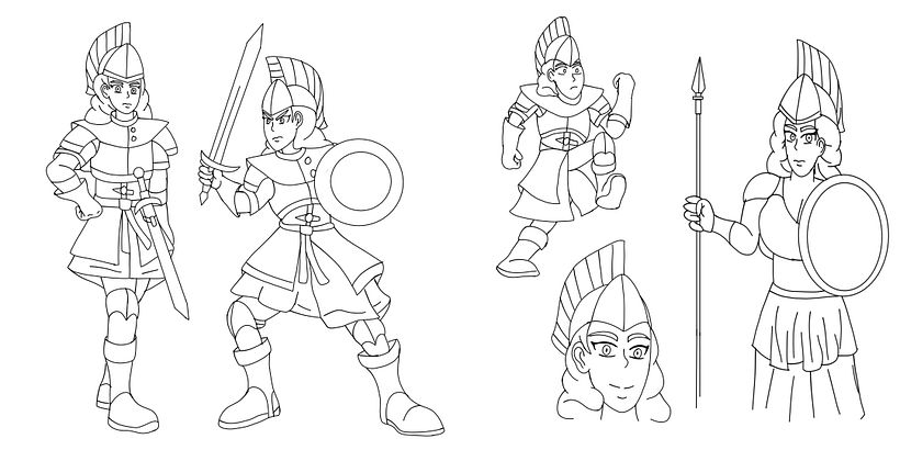 Personaje Cartoon: Minerva la Caballero Turquesa 2