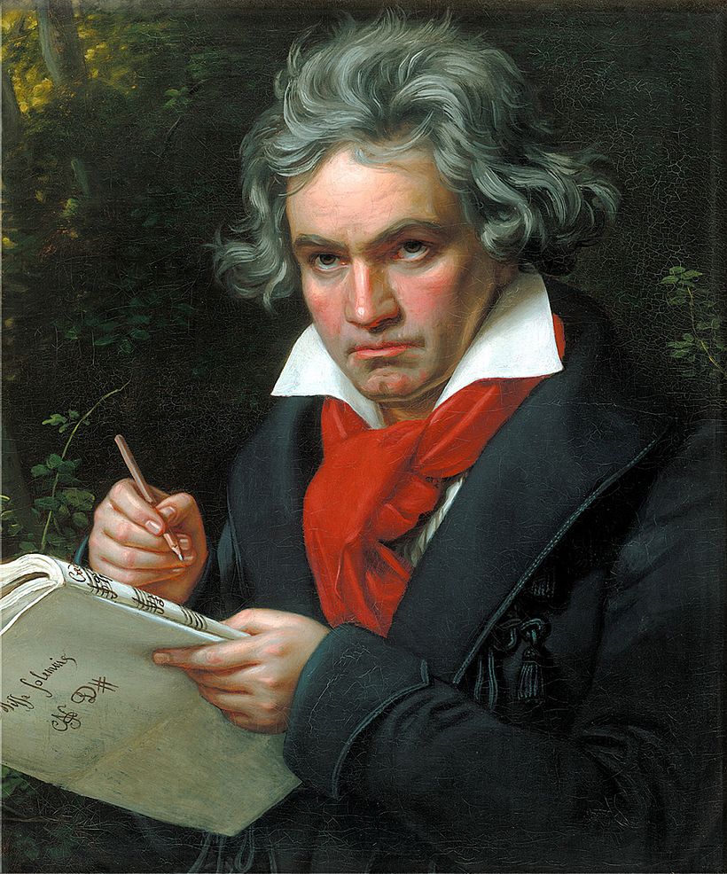 Projet final : portrait de Ludwig Van Beethoven au crayon graphite  1