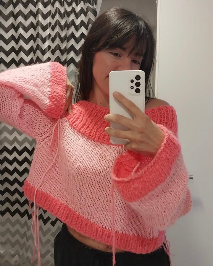 Mi proyecto del curso Introducción al tejido de prendas oversize 1
