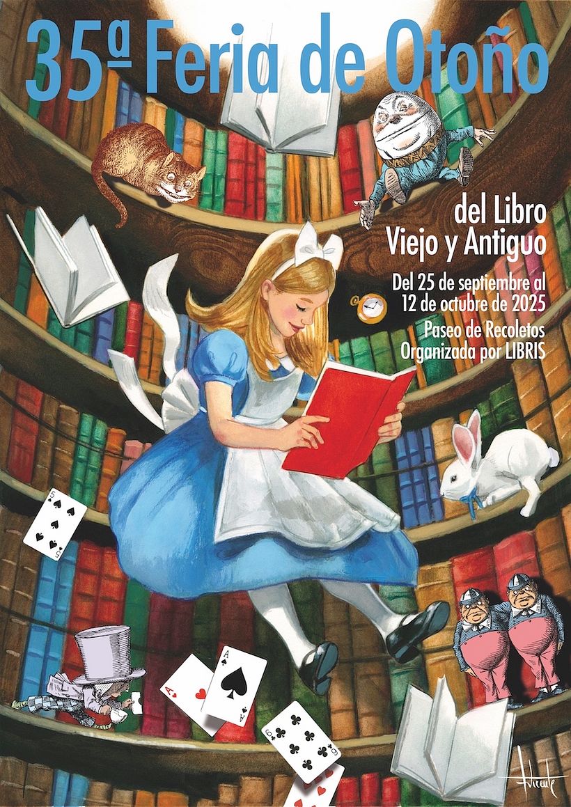 Cartel Feria del Libro viejo y antiguo Feria de otoño 2025  1