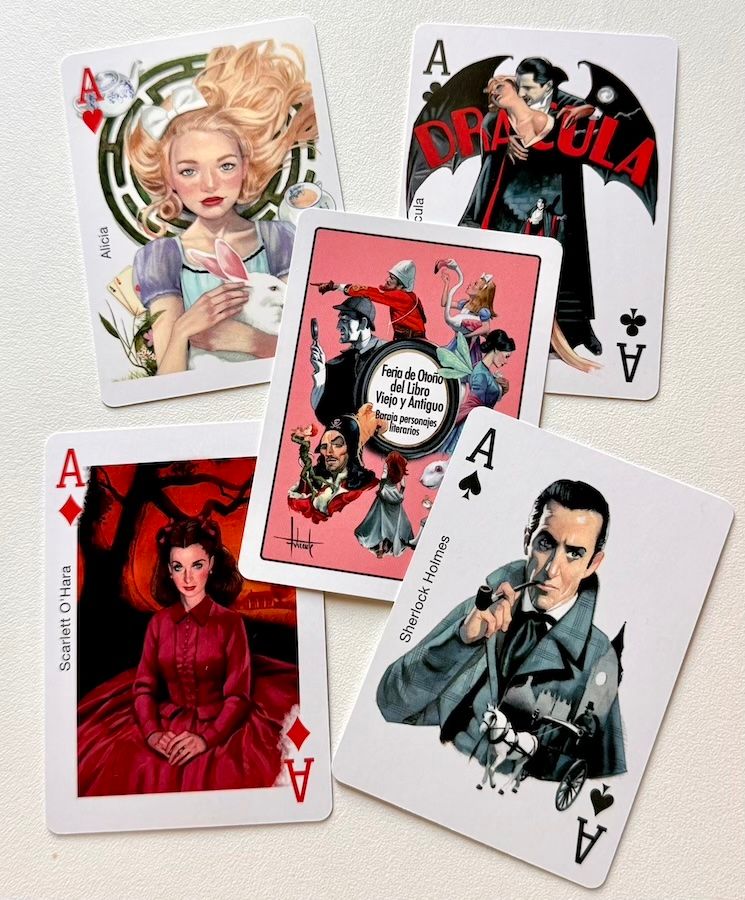 Baraja de Personajes Literarios Feria del libro viejo y antiguo 2025 1