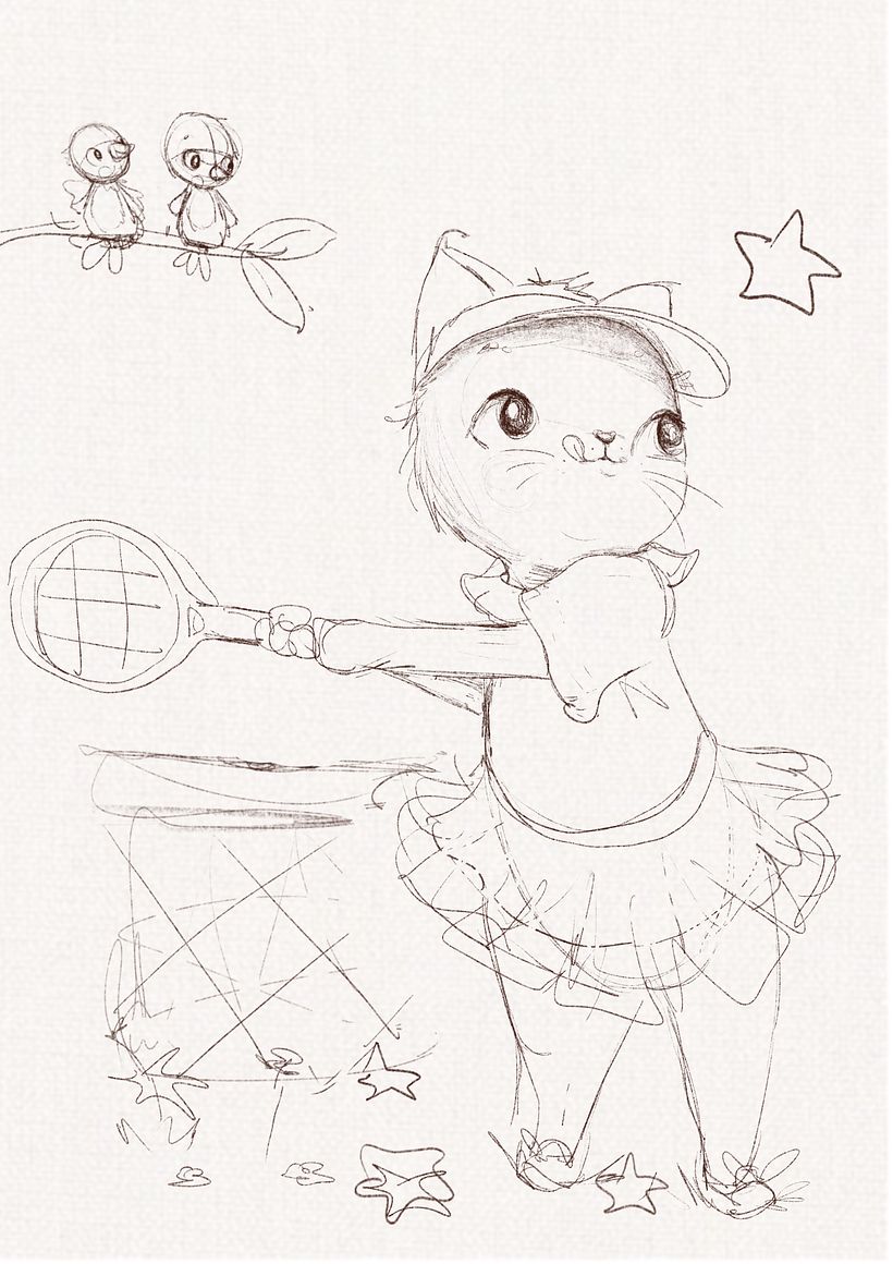 Jugando al tenis con estrellas 1