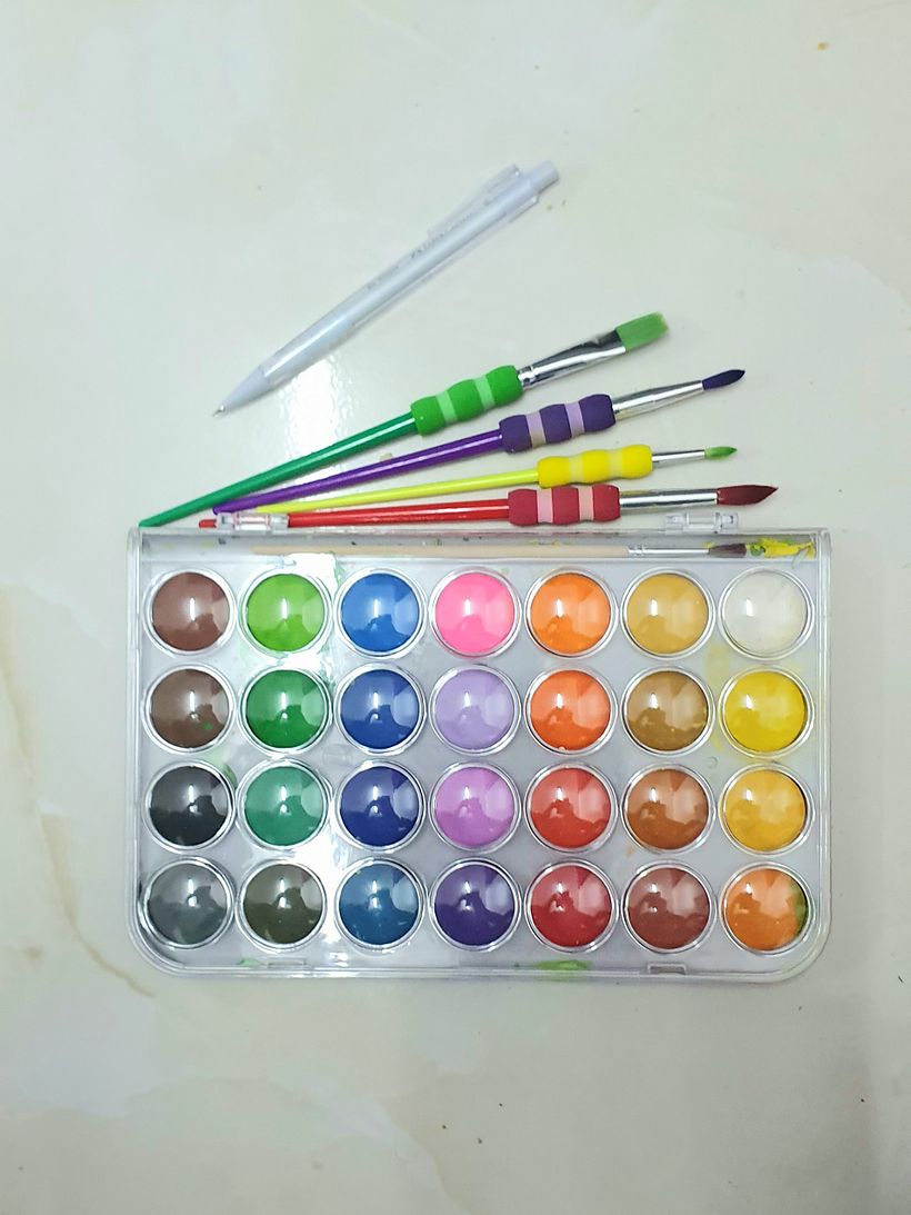 Baby duck watercolor painting  1