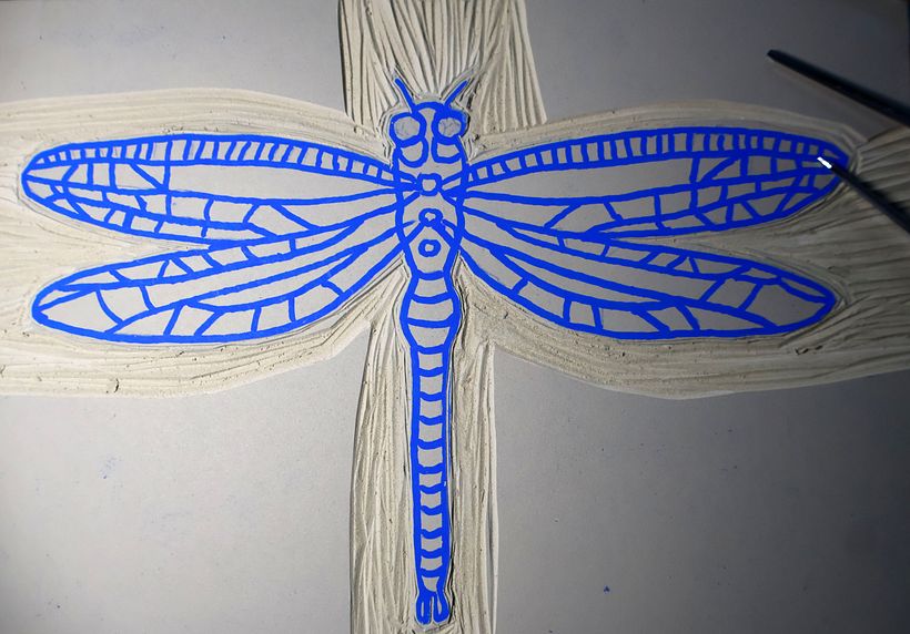 Printmaking : dragonfly 3