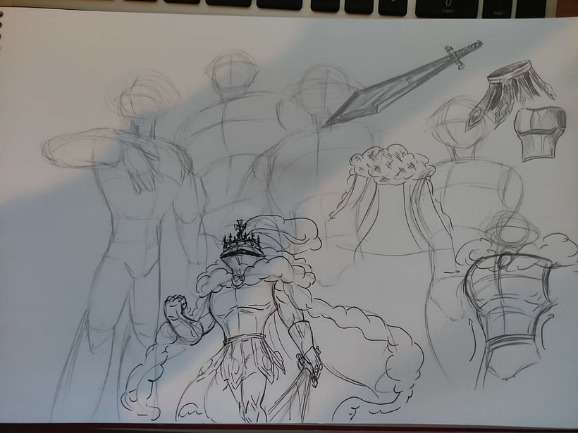 Concept Art de The King (Personaje Original) 1