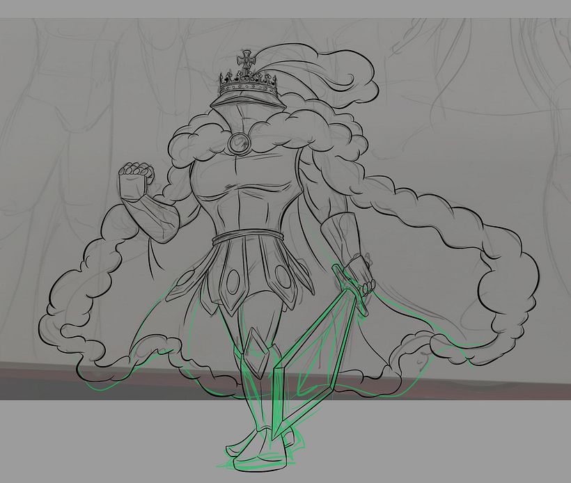 Concept Art de The King (Personaje Original) 1