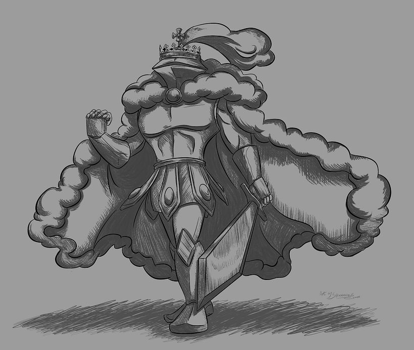 Concept Art de The King (Personaje Original) 1