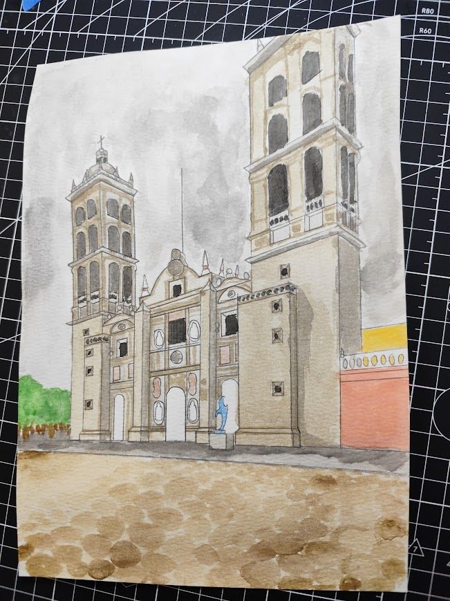 Catedral de Puebla en mes patrio 1