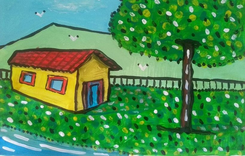 Os meus desenhos 2020-2021, tinta guache, diversos temas. 1