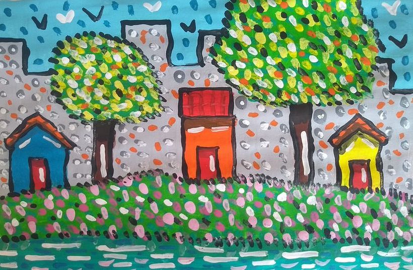 Os meus desenhos 2020-2021, tinta guache, diversos temas. 1