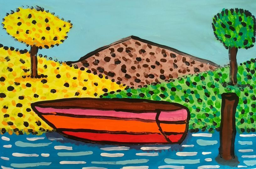 Os meus desenhos 2020-2021, tinta guache, diversos temas. 1