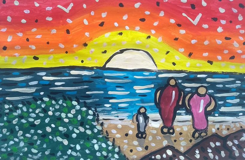 Os meus desenhos 2020-2021, tinta guache, diversos temas. 1