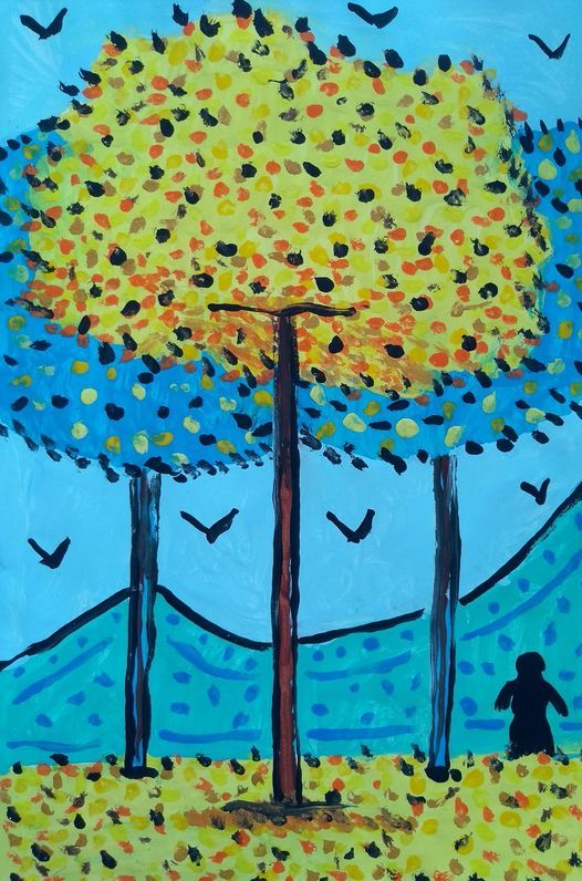 Os meus desenhos 2020-2021, tinta guache, diversos temas. 1