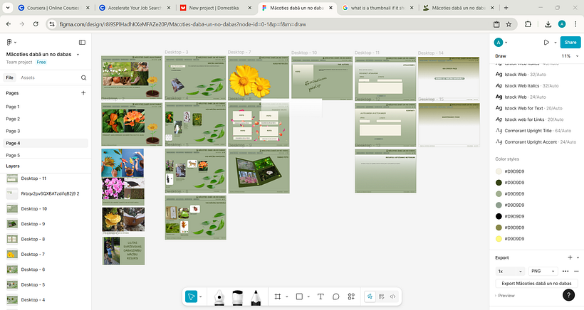 A Webpage for a Natural Science Teacher to Showcase Her Resources 1