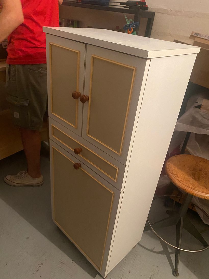 Restauro mobiletto vintage 1