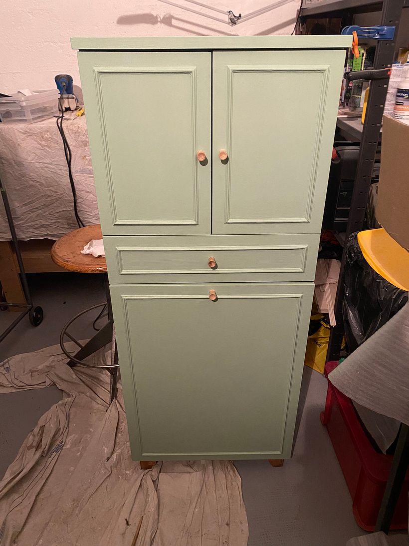 Restauro mobiletto vintage 1