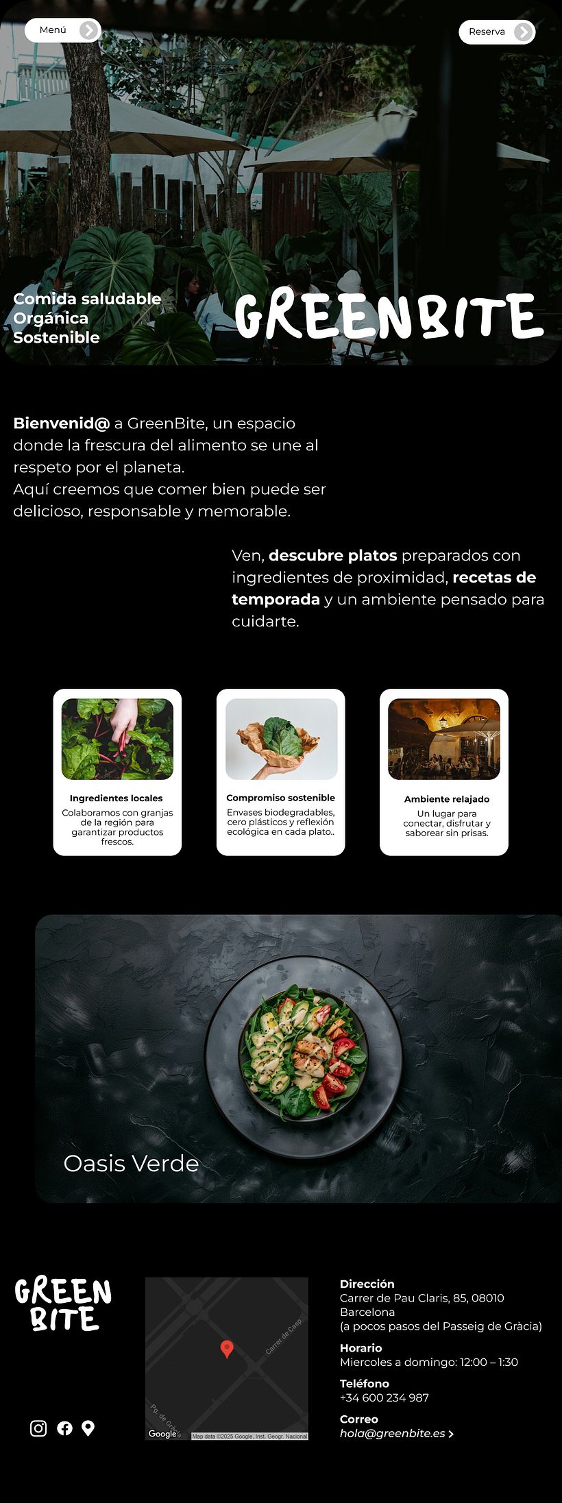 GreenBite: Comida saludable, Orgánica y Sostenible. 1