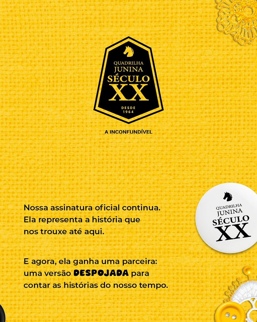 Identidade visual para Quadrilha Junina Século XX 2