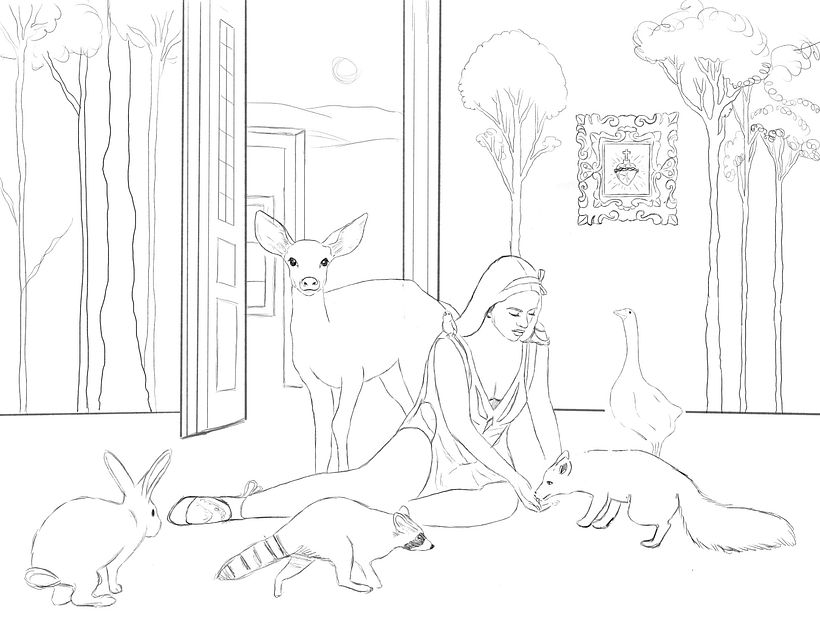 ilustración en Procreate. 1