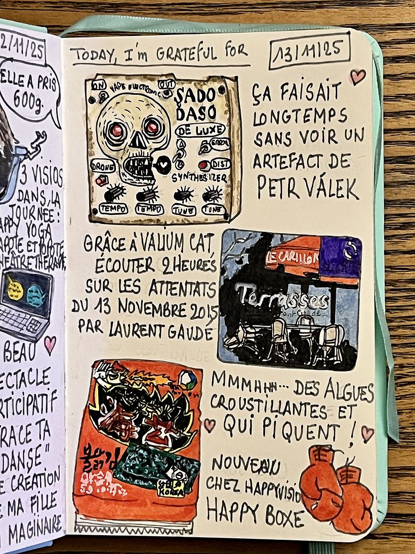 Carnet de gratitude : November 2025 1
