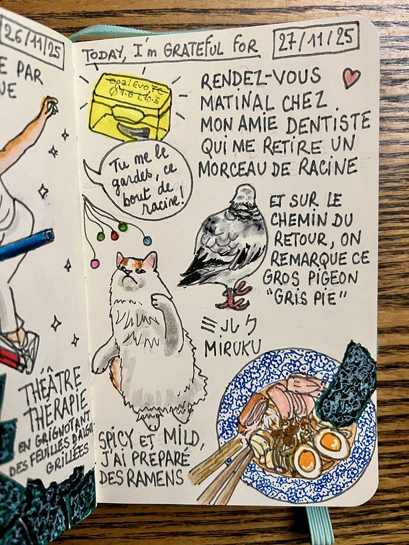 Carnet de gratitude : November 2025 1