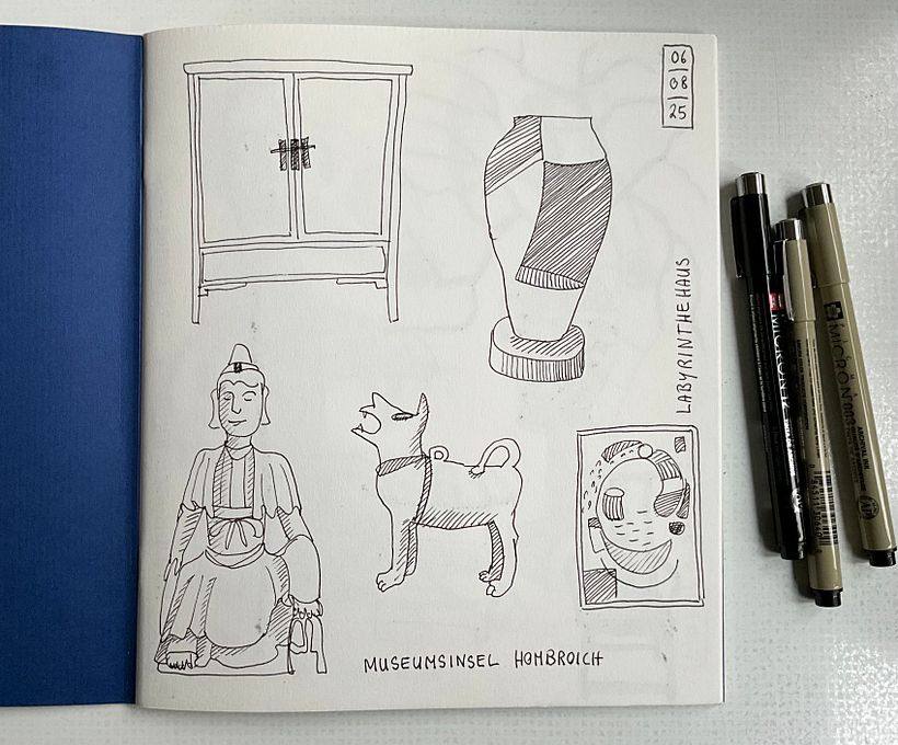 Zeichenheft zur Sammlung illustrierter Ideen 1