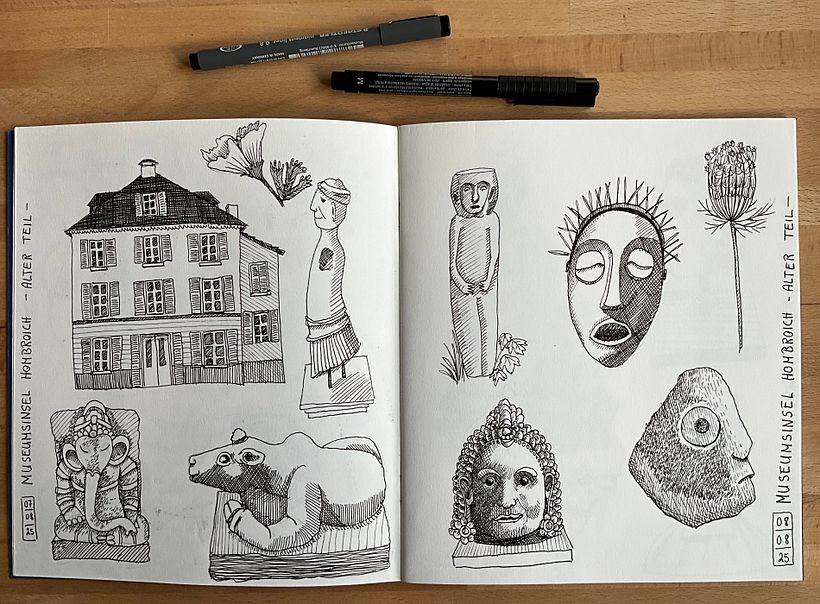 Zeichenheft zur Sammlung illustrierter Ideen 3