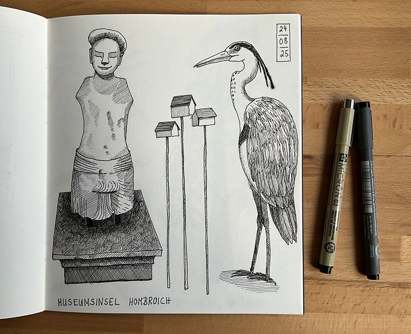 Zeichenheft zur Sammlung illustrierter Ideen 13