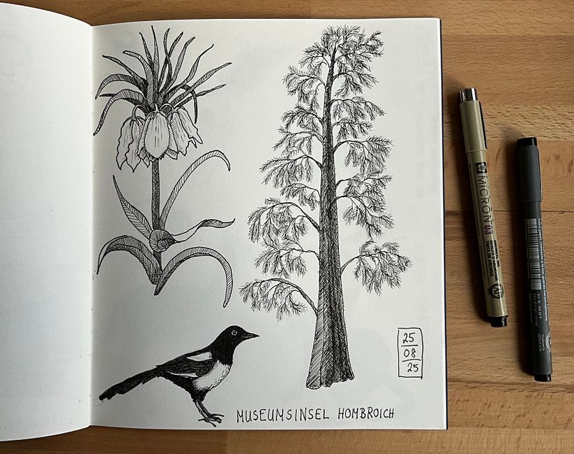 Zeichenheft zur Sammlung illustrierter Ideen 14