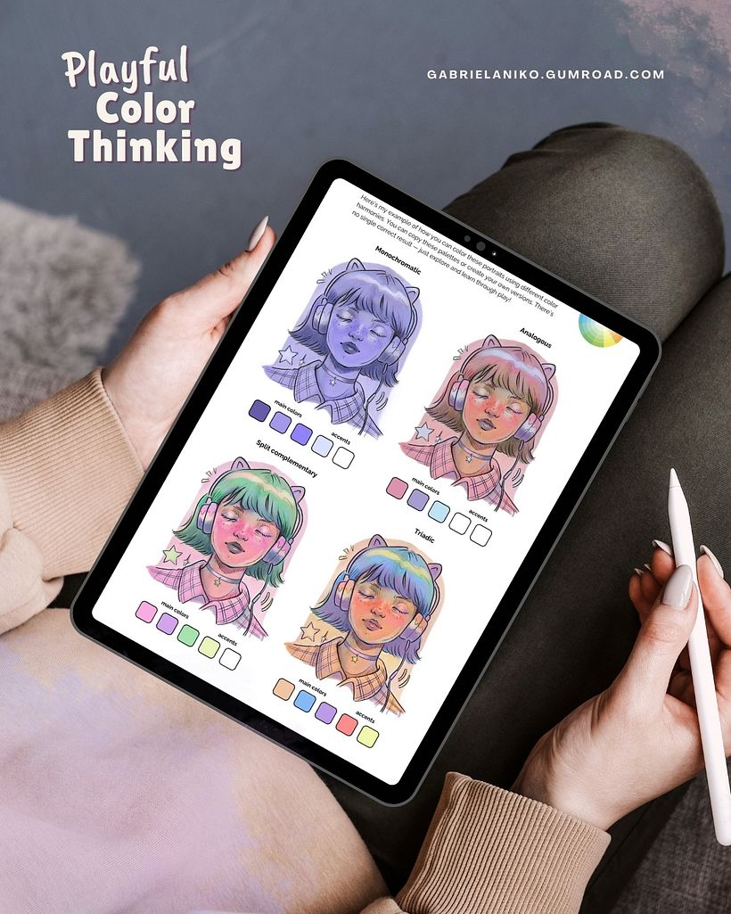 Playful Color Thinking E-Book & Practice Worksheets 1