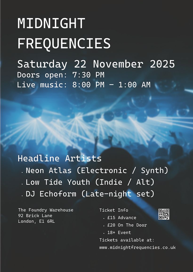 Nightclub Poster Design 1
