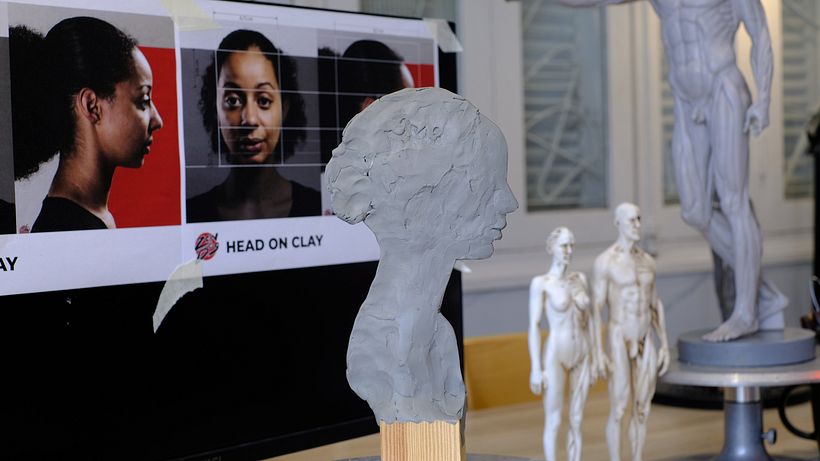 Exercises for the course "Introduction to Realistic Figurative Sculpture by Sección de Cursos" 2