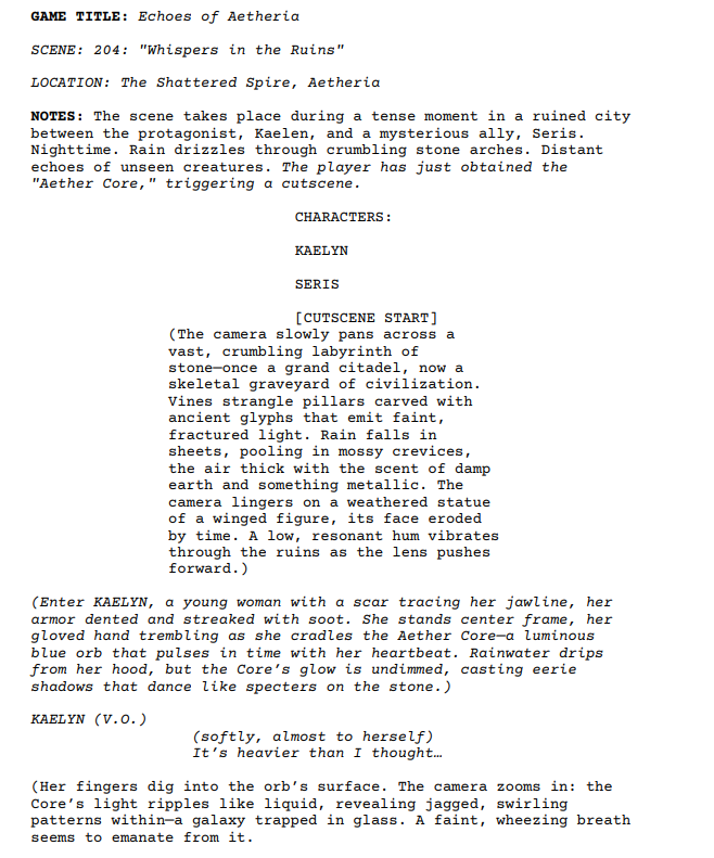 Echoes of Aetheria. 1