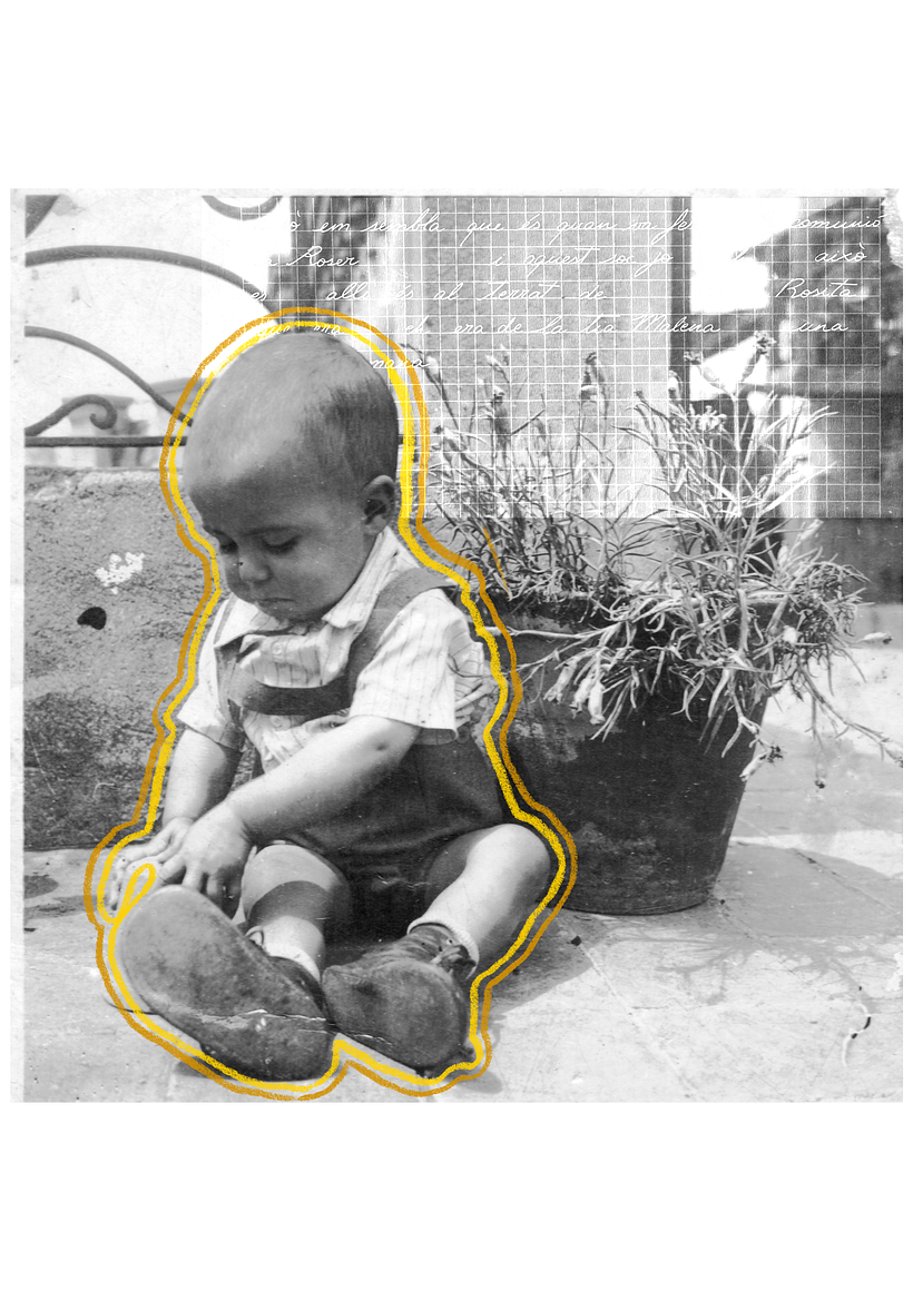 "Què diu el meu avi?" Serie de collages 9